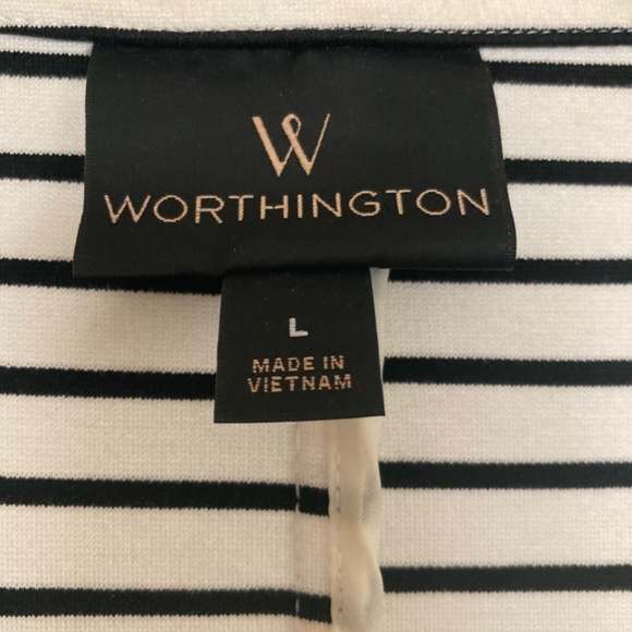 Black and White Striped Blazer Large - Picture 3 of 3